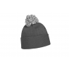 Bobble hat mod. 4256:Graphite, Acrylic, White